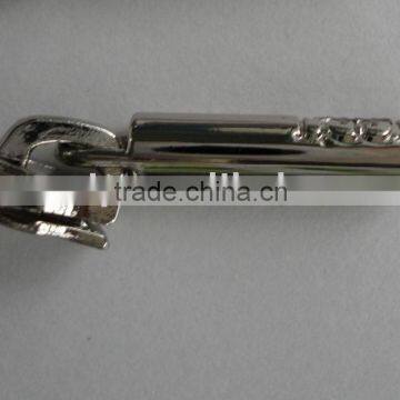 no.3 shiny nickel slider for nylon zipper