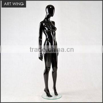 look real angel style window display full body female mannequin black