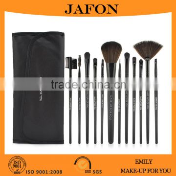 Sets Packaging Type Synthetic hair Black Makeup Brush Set 12pcs Retail Available