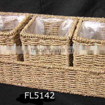 Seagrass basket,seagrass product,rattan planter,woven basket,flower basket,rattan flower pot,rattan basket,floral basket