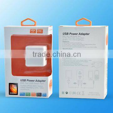 Dual USB Power Adapter AC Home Wall Charger US Plug For IPhone for Samsung photo-6