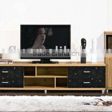 Modern Walnut TV cabinet set furniture