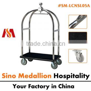 Hotel Stainless Steel Luggage Cart Trolley