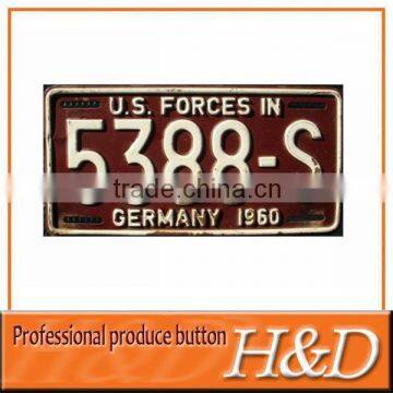 Custom Embossing Car Number Plate