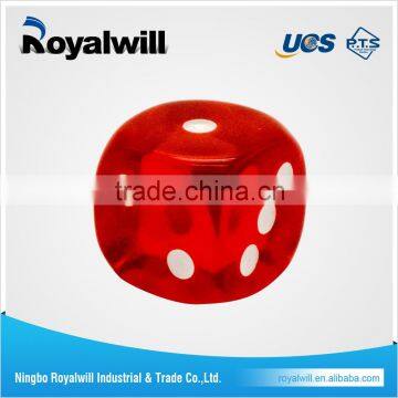 China custom printed dice,custom red engraver bulk game plastic dice