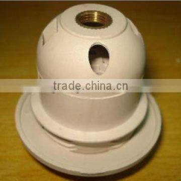 rice color e27 plastic lampholder (push-in connecting wires)