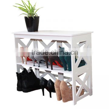 Simple design cheap standing portable shoe rack