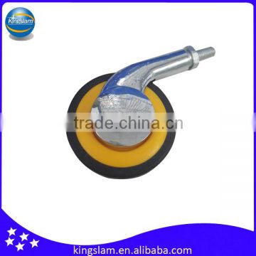 120mm ABS +Zinc alloy yellow singe castor wheel, office chair plastic wheels