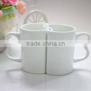 Wedding Gift Sublimation white Couple Mug