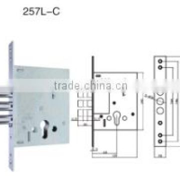 east europe leaf keys mortise lock body