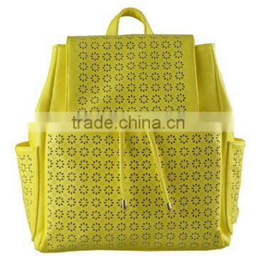 CC45-048 Yellow Fashion laser blank bag backpack, backpack for women