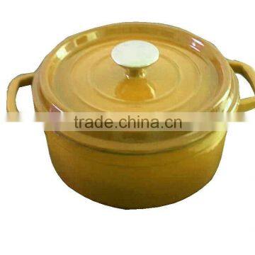 Cast Iron Round Red Enamel Casserole photo-4