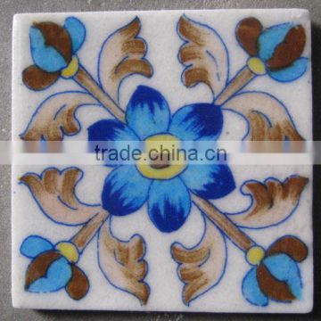 Blue Pottery Tiles For Bathroom Purpose