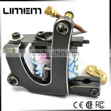 Hot sale shader &liner 10 coils black iron tattoo machine tattoo gun