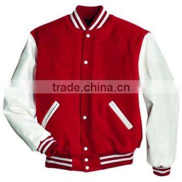 New Stylish Wool Leather Varsity Jackets / casual jacket / basket ball jacket 9053