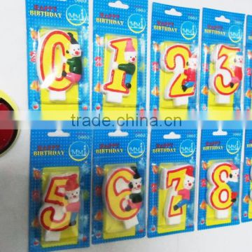 Professional Factory Supply number shaped birthday candle