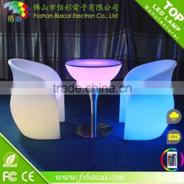 lluminated color changing outdoor LED bar table/led coffee table/led cocktail table