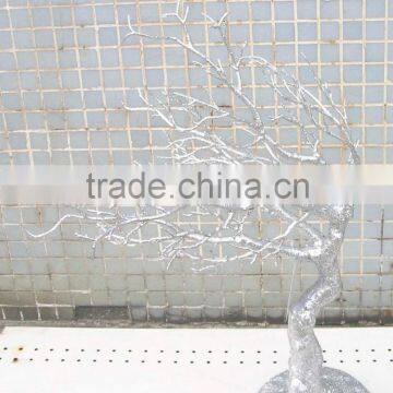 Custom Style Silver glitter Artificial Dry Tree