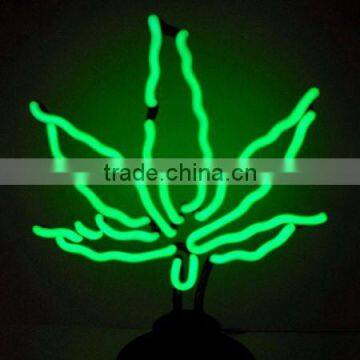 Low price high quality desktop leaf neon light