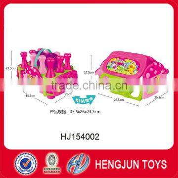 kids novelty toys cartoon assembly bowling toys