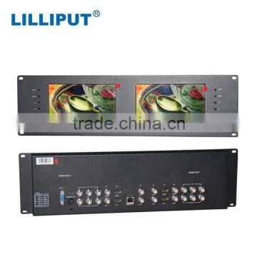 Lilliput RM-7028S Dual 7 inch 3RU Rack Mount 3G-SDI Monitors