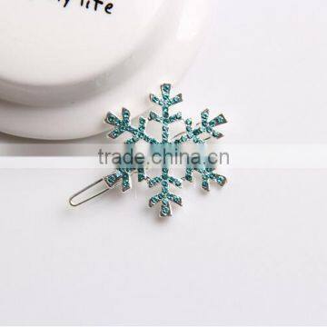 Fancy Frozen Elsa Snow Shape Alloy Snow Hair Clips photo-3
