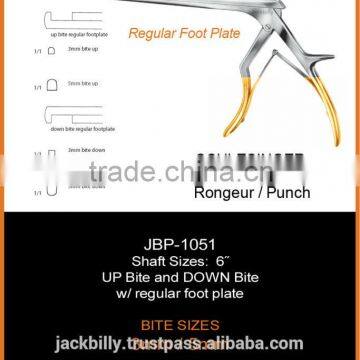 schlesinger rongeur punch, thin foot plate, laminectomy punch