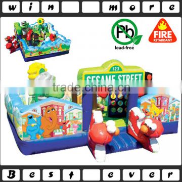 Sesame street inflatable children playground fun fair play inflatable