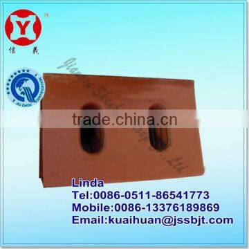 Jaw crusher toggle plate