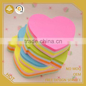 office stationery items names sticky pad/flower shaped hand shaped sticky notes