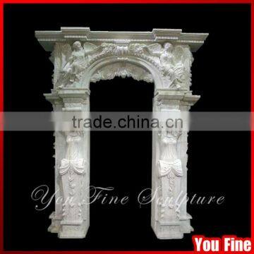 Cheapest Marble Door Surround With Female Statues