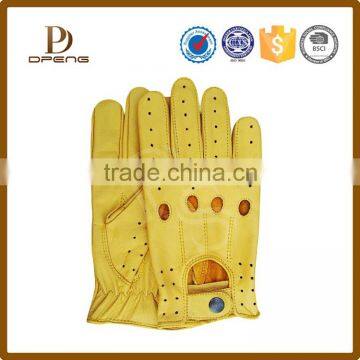 Daily Life Usage and Plain,five finger Style fashion leather gloves