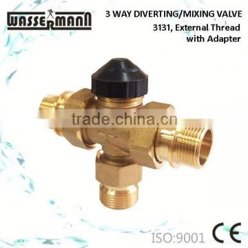 3 Way Valve Operated By Electric Actuator