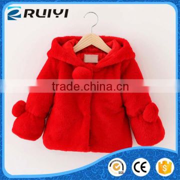 overseas wholesale suppliers fancy kids clothes faux fur winter coat