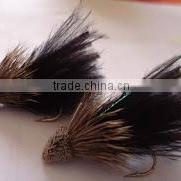 Muddler marabou black Streamer trout fishing flies