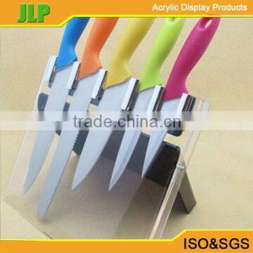 JLP hot sale clear acrylic knife holder