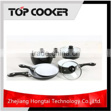 8pcs forged ceramic coating cookware set