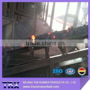 Black Color Heavy Duty Flame Resistance Conveyor Belt