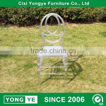 clear crystal resin wedding banquet phoenix chair