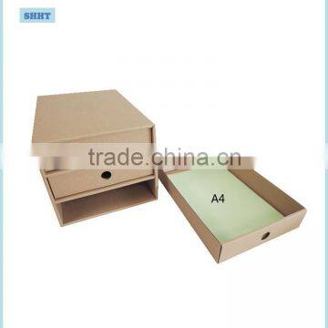 flat shiped storage packaging paper box with custom logo