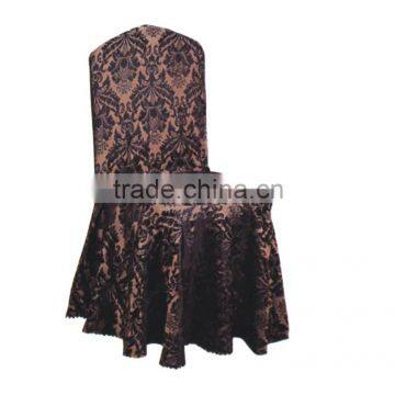 Wholesale Good Quality Fancy Black Party Chair Cover