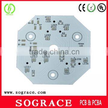 smt 94v0 inverter pcb assembly with white solder mask