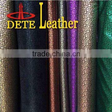 upholstery fabric flocked leather 2014 for shoes