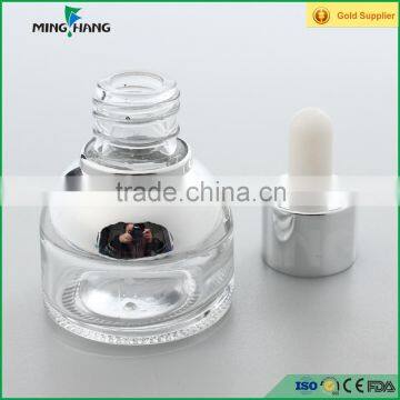25ml transparent Essential Oil Glass Bottles with withe dropper