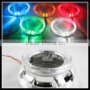 10W LED Light conducting angel eyes Cr.ee LED angel eye headlight halo ring kit for BMW 80mm 100mm White/Yellow/Red/Blue/Green