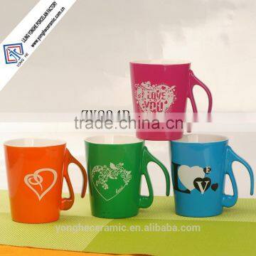 Creative ceramic coffee mugs 10oz