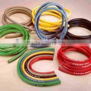 High pressure hydraulic hoses of industrial materials. Hose of very famous SOFT RUBBER made.