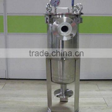 Stainless steel single bag filter housing