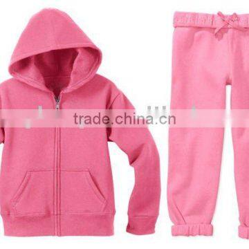 Fleece pink hoody and pants for girls or women