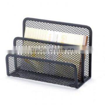 B83178 black metal mesh letter tray